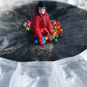 ледяной бассейн на байкале